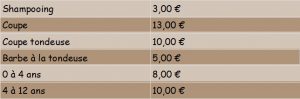 tarif 2018 homme enfant déborah22 coiffure à domicile